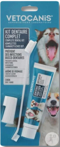 Vetocanis Set Hygiène Dentaire Complet Pour Chien 1 Kit