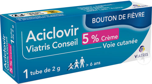 Viatris Aciclovir 5% Crème Tube 2g