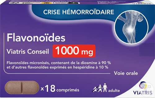 Viatris Conseil Flavonoïdes 1000mg 18 Comprimés