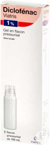 Viatris Diclofénac 1% Diclofen. Sodique Gel Flacon Pressurisé 100ml