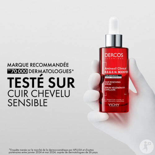 Vichy Dercos Sérum R.E.G.E.N Booster Régénératif Capillaire Flacon 90ml-9