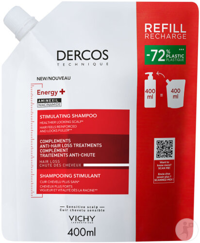 Vichy Dercos Shampoing Energy+ Eco-Recharge 400ml