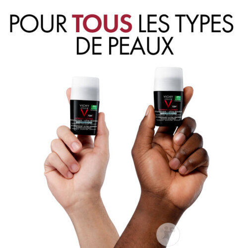 Vichy Homme Déodorant Anti-Transpirant 72H Contrôle Extrême Roll-On 50ml-2