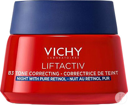 Vichy Liftactiv Crème B3 Correctrice De Teint Nuit Au Rétinol Pur Toutes Peaux 50ml