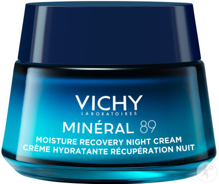 Vichy Laboratoires Minéral 89 Crème Hydratante Récupération Nuit Mélatonine Pure Pot 50ml