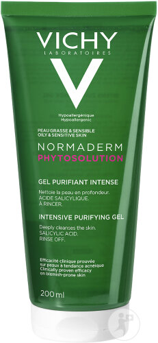 Vichy Normaderm Phytosolution Gel Purifiant Intense Peaux Grasses Sensibles 200ml