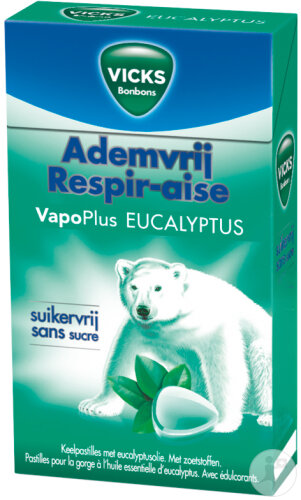 Vicks Respir-aise Sans Sucre Boîte 40g