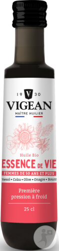 Vigean Huile Essence De Vie Femmes 50+ Flacon 500ml
