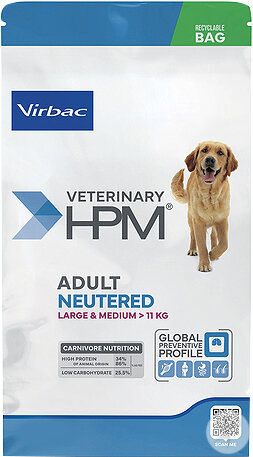 Virbac Veterinary HPM Adult Neutered Dog Large & Medium 16kg
