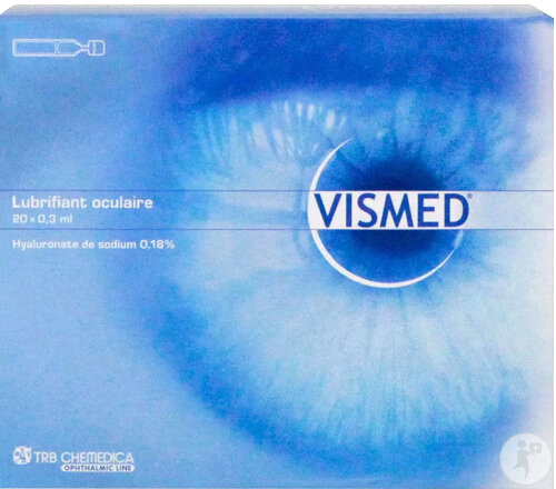 Vismed Gouttes Oculaires Stérile Lubrifiante Unidoses 20x0,3ml