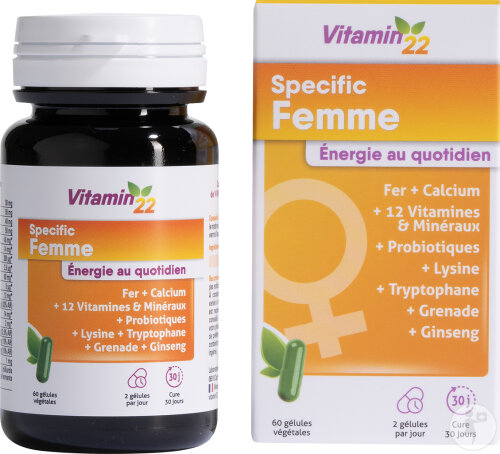Vitamin'22 Specific Femme 60 Gélules