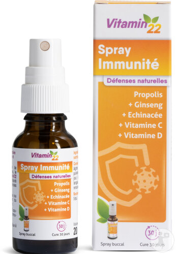 Vitamin’22 Spray Immunité Défenses Naturelles 20ml