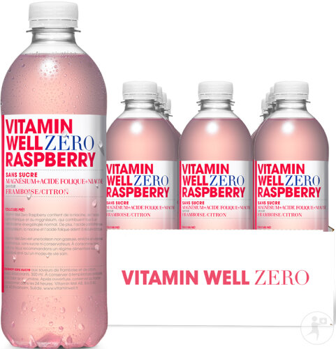 Vitamin Well Zero Framboise 12x500ml