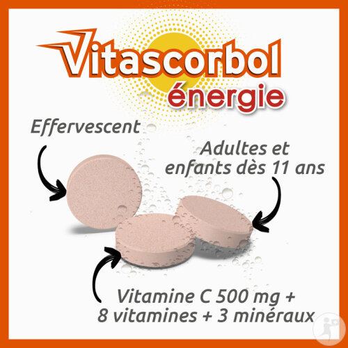Vitascorbol Énérgie 30 Comprimés Effervescents-2