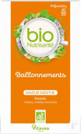 Vitavea BioNutrisanté Infusion Ballonnement Bio 100% Digestion 20 Sachets