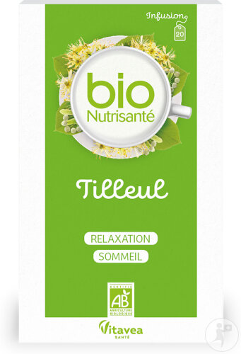 Vitavea BioNutrisanté Infusion Tilleul Bio 100% Relaxation & Sommeil 20 Sachets