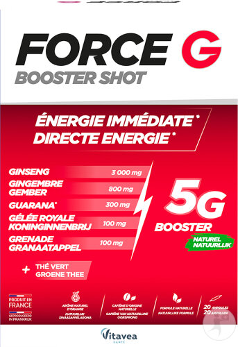 Vitavea Force G Booster Shot Naturel 20 Ampoules