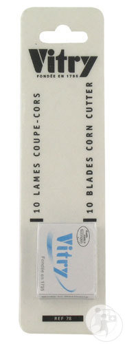 Vitry Classic Pédicure Lames Pour Coupe Cors 10 Pièces (1078)