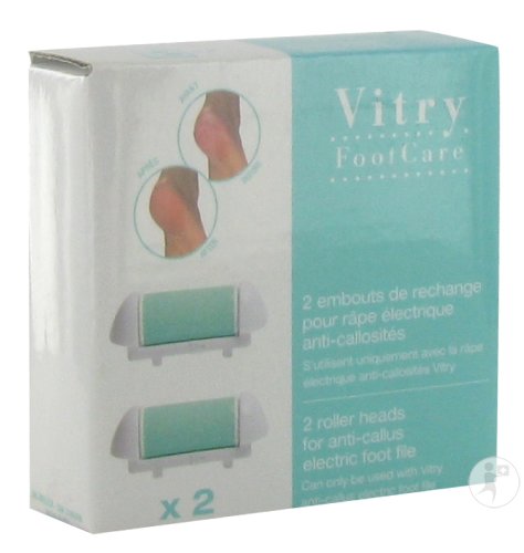 Vitry Recharges Pour Râpe Pieds Électrique 2 Pièces