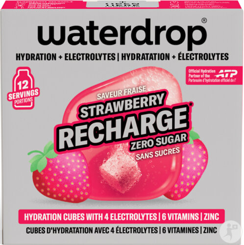 Waterdrop Microlyte Hydratation Et Electrolytes Fraise Recharge 12 Cubes