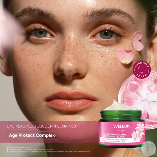 Weleda Crème De Jour Lissante Rose Musquée Et Thé Blanc 40ml-6