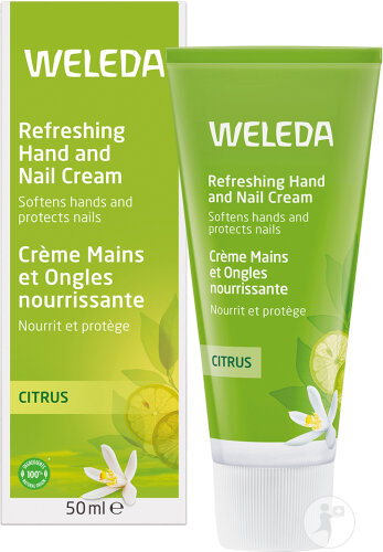 Weleda Crème Mains Et Ongles Nourrissante Au Citrus Tube 50ml Nouvelle Formule