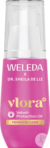 Weleda Feminine Care Vlora Velvet Protection Oil Huile Soin Intime Flacon Pompe 30ml