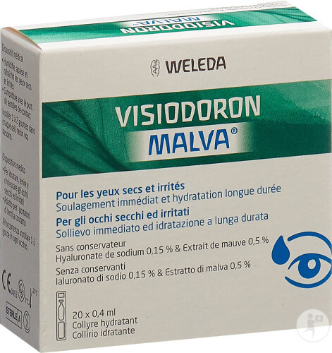Weleda Visiodoron Malva Gouttes Ophtalmiques 20 Monodoses
