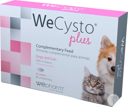 Wepharm WeCysto Plus Action Globale Dans Les Cystites Félines Et Canines 30 Comprimés