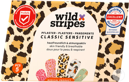 Wild Stripes Pansements Classic Sensitive 5 Pièces