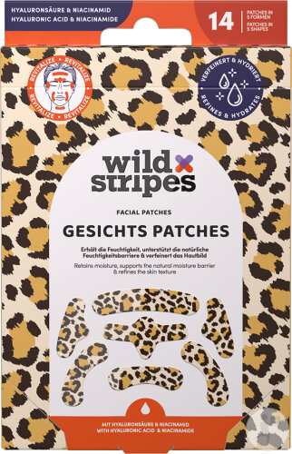 Wild Stripes Facial Patches Animal Leo 14 Pièces