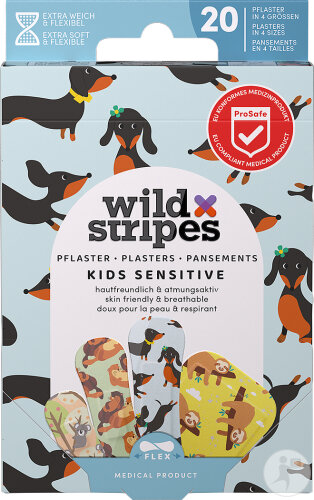Wild Stripes Kids Sensitive Animal Fun 20 Pièces