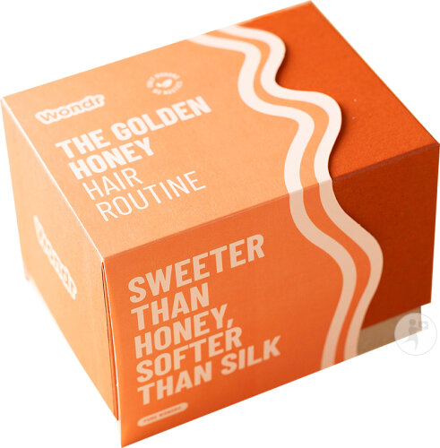 Wondr The Golden Honey Routine Capillaire Set Cadeau 3 Produits