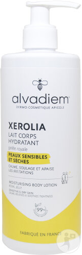 Xerolia Lait Corps Hydratant Peaux Sensibles et Sèches Flacon Pompe 400ml