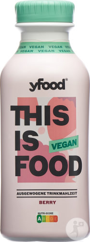 Yfood Repas À Boire Végétalien Berry Flacon 500ml