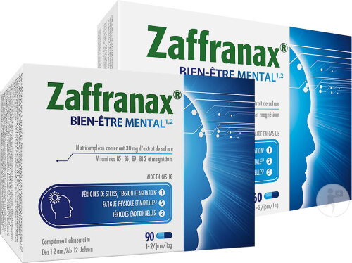 Zaffranax Bien-Être Mental Complément Alimentaire 90+60 Gélules