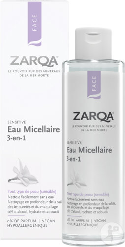 Zarqa Face Sensitive Eau Micellaire 3en1 Flacon 200ml