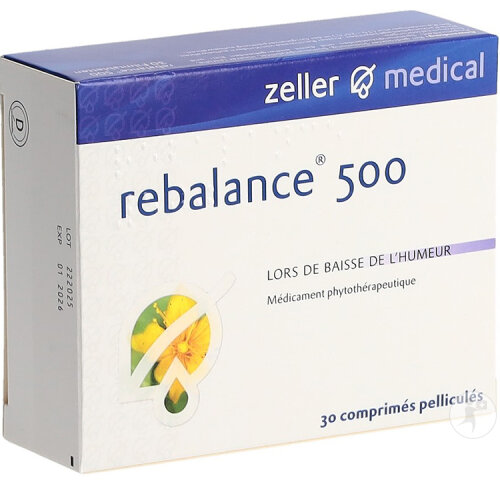 Zeller Rebalance 500mg 30 Comprimés Pelliculés