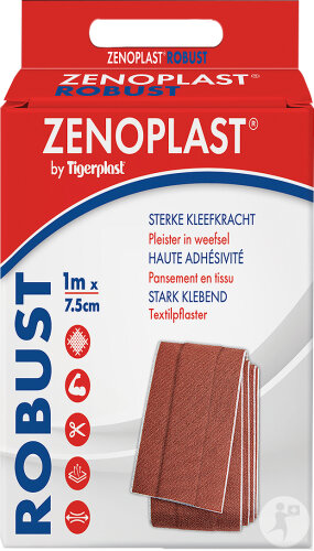 Zenoplast Robust Pansement D'Urgence En Tissu 7,5cm x 1m Pièce 1
