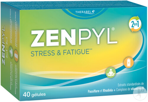 Zenpyl Complément Alimentaire Contre Le Stress Et La Fatigue 40 Gélules