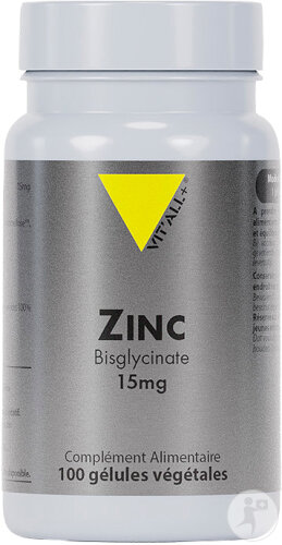 Vit'all+ Zinc Bisglycinate 15mg 100 Gélules Végétales