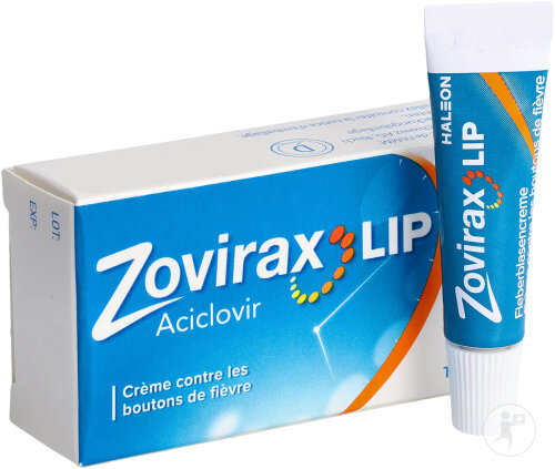 Zovirax Lip Crème Contre Bouton Fièvre Tube 2g