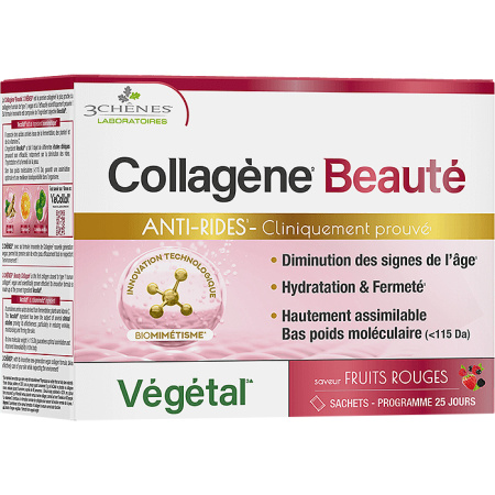 3 Chêne Collagène Beauté Anti-Rides 25 Zakjes