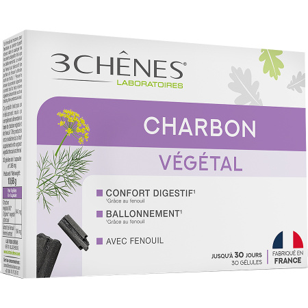 3 Chênes Houtskool 30 Capsules