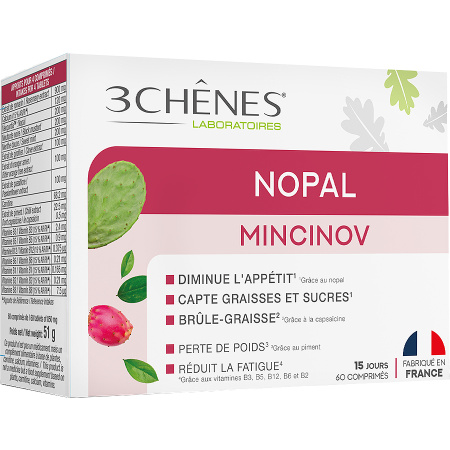 3 Chênes Nopal MinciNov 60 Tabletten