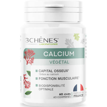 3 Chênes Plantaardig Calcium 60 Tabletten