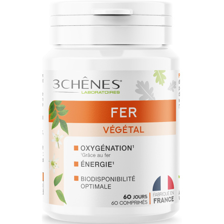 3 Chênes Plantaardig IJzer 60 Tabletten