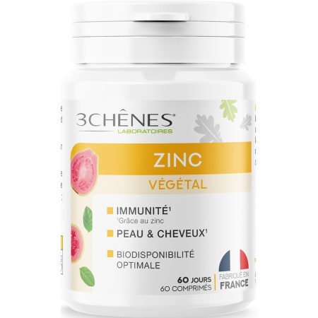 3 Chênes Plantaardig Zink 60 Tabletten