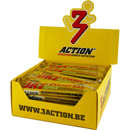 3Action Sports Nutrition Oat Energy Bar Appel Kaneel 20x45g