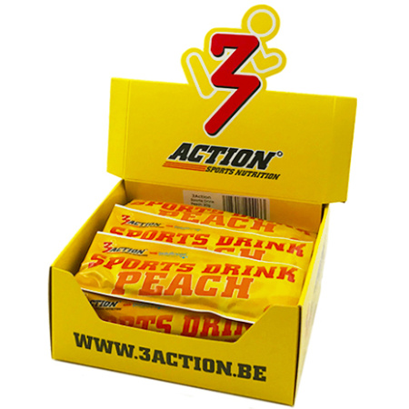 3Action Sports Nutrition Sports Drink Perzik Zakjes 25x30g